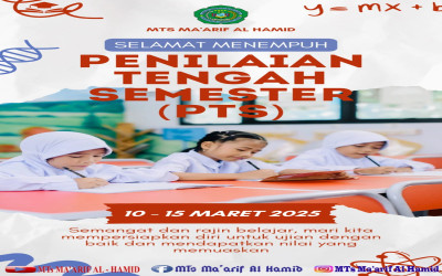 MTs Ma'arif Al Hamid Melaksanakan Penilaian Tengah Semester (PTS) di Bulan Ramadan